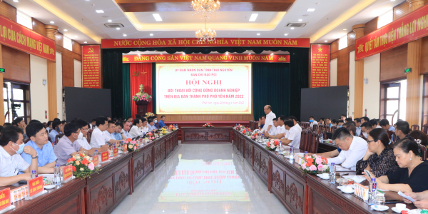 Chính quyền thành phố Phổ Yên luôn sẵn sàng gặp gỡ, đối thoại, tháo gỡ khó khăn giúp cộng đồng doanh nghiệp phát triển ổn định, bền vữn - nguồn Báo Thái Nguyên